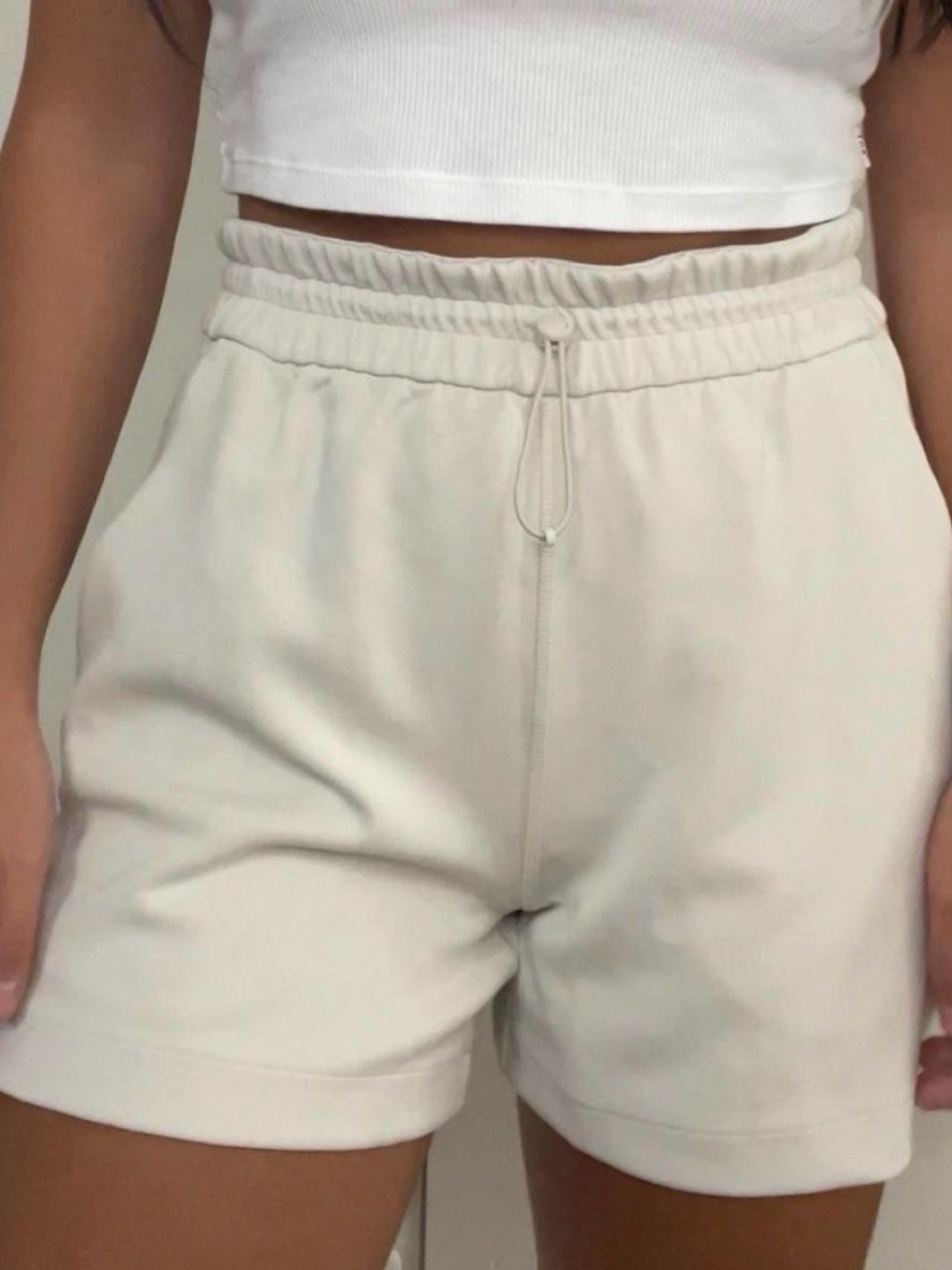 Lululemon Softstream Short with adjustable waistband. Color: Bone